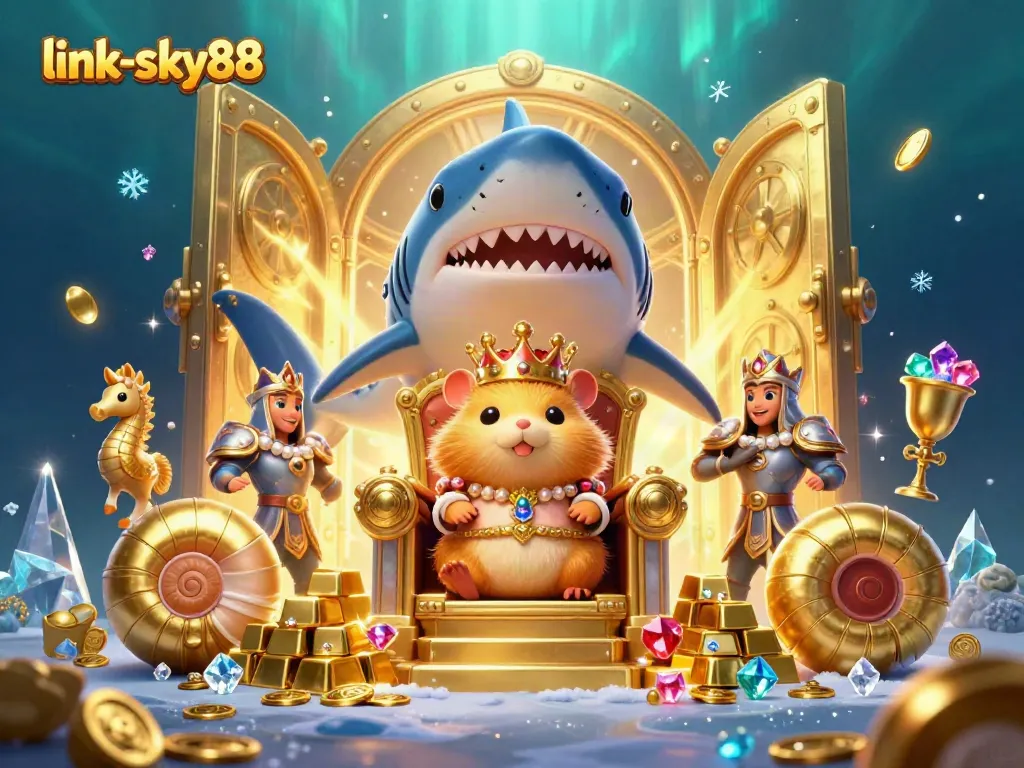 Engage with thrilling jackpots and immerse in dazzling treasures at link-sky88's underwater casino!