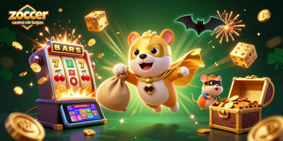 Zoccer Casino ohne LUGAS bietet aufregende Spielmöglichkeiten in einer dynamischen 3D-Illustration.